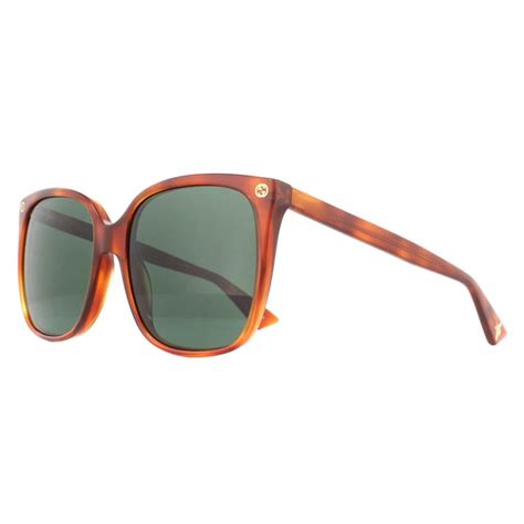 gucci sunglasses avana gg0022s 002|Gucci Green Square Ladies Sunglasses GG0022S .